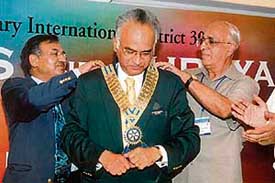 Chandigarh-based environmental engineer and Rotarian Shaju Peter, who has taken over as the District Governor of Rotary International District 3080