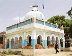 Hemus cenotaph in Sodapur village in Panipat.