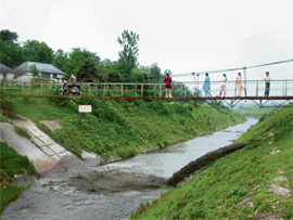 The BBMB dumping silt into the Suketi khud in violation of the Forest Conservation Act.