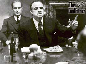 Marlon Brando and Robert Duvall in The Godfather