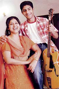 Vandana Maini with her son