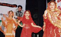 Children perform a dance during the concluding function of a summer camp in @@Patiala on Monday. A Tribune photograph