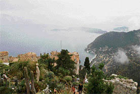 The village of Eze shows off the spectacular coast below.