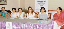 The organisers of “Carnival of Joy” address mediapersons in Ludhiana