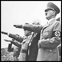 Hitler taking the salute at the 1936 Berlin Olympics