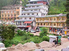 Such multi-storeyed buildings contravening the building laws are coming up in the upper areas of Dharamsala