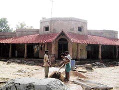 The 200-year-old Jehaj Kothi at Hisar which is undergoing a makeover.