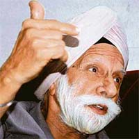 Jagjit Singh Kohli, father of Maninder, at his residence at Sector 44, Chandigarh