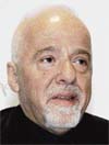 Brazilian writer Paulo Coelho speaks during Brazil's official presentation bid to host the 2014 soccer World Cup, in Zurich on Tuesday.
