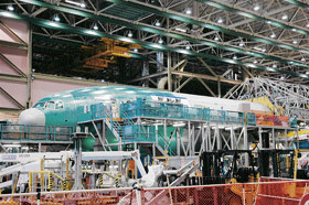 The Boeing factory is bigger than Disneyland. Photos by the writer