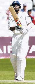 Wasim Jaffer put on 85 runs for the second wicket with Gautam Gambhir before being dismissed for 48