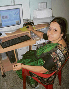 Woman of substance: She considers the website as her lifeline