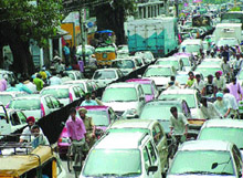 Roads leading to BMC Chowk were the worst hit. 