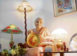 Her lamps steal away a slice of limelight from the lights
