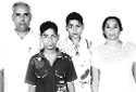 Sunita and Rajvir Yadav with their sons