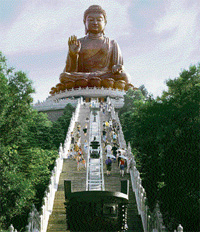 The Giant Buddha on Lantau Island