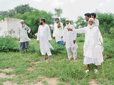 Ramgarh residents express anguish at the move by HUDA to acquire the village cemetery