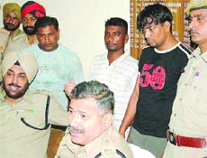 IG SK Kalia addresses press conference in Jalandhar on Friday