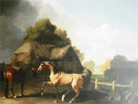 Stallion and Mare by George Stubbs, 1760.