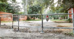 A barricade in the Rakh Bagh area set up during terrorism days in Punjab is yet to be removed as it allegedly helps officials residing in the area maintain privacy.