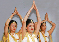students of the school perform during the annual day celebrations in Shimla on Saturday.
