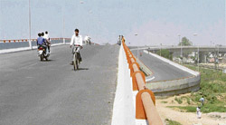 The Dhandari flyover is ready for inauguration by Chief Minister Parkash Singh Badal.