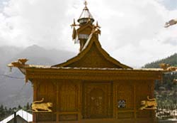 A wooden temple dedicated to Narayana