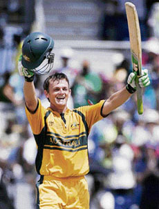 The Aussies are banking on Adam Gilchrist to win their second world title in a year