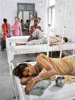 One of the patients suffering from diarrhoea admitted to the Civil Hospital, Ambala,