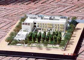A model of the IRRAD building coming up in Gurgaon