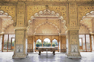 The exquisite Peacock Throne once occupied the pride of place here