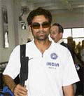 India A captain Mohammad Kaif arrives in Dharamsala on Monday.