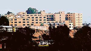 A view of the Dr Rajender Prasad Government Medical College building at Tanda.