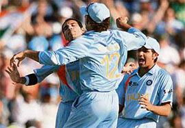 Rohtaks Joginder Sharma held his nerve in the last over of the final to seal Indias win. 