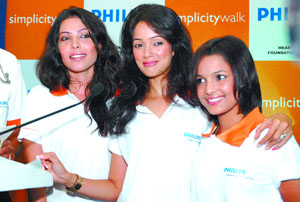 Chak De team members at a press conference to announce the 'Simplicity Walk' on September 30 on the occasion of World Heart Day, in the Capital on Wednesday