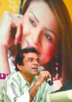 Actor turned tele-producer Paresh Rawal announces his forthcoming serial Main Aisi Kyun Hoon on Sahara in the Capital on Saturday