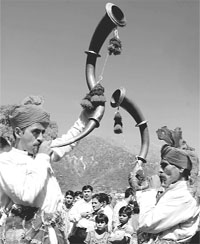 The Navratra festival began in the holy town of Katra on Friday.