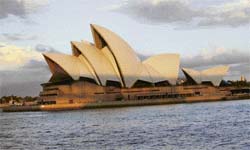The Opera House at sunset