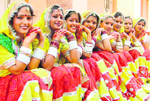 Students wait for their turn on the second day of the Punjab University Zonal Youth Festival at SCD College in Ludhiana on Tuesday