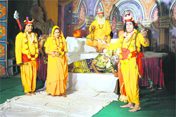 A scene of Ramlila in Amritsar
