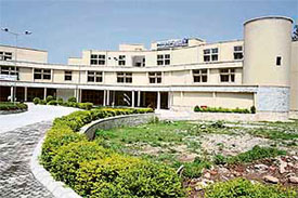 The new Dr Rajendra Prasad Medical College and Hospital building at Tanda in Kangra district.