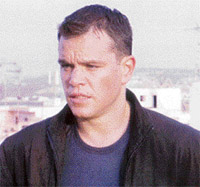 Matt Damon in a still from The Bourne Ultimatum