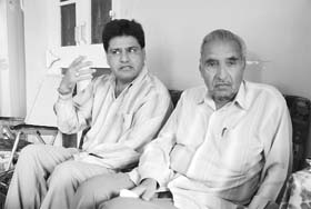 Jagdish Lal Tandon and his son Subash share memories of their tragic past