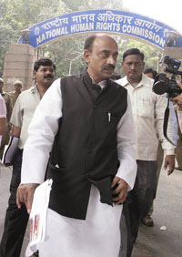 BJP leader Vijay Goel met chiarman of the National Human Rights Commission on the issue of Blueline killings in the Capital on Friday.