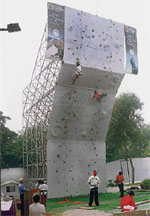The national sport climbing competition underway at the Indian Mountaineering Foundation, New Delhi