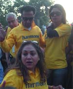 Tina Ambani and actors Priyanka Chopra and Gulshan Grover participate in the Vodafone Delhi Half Marathon 2007 on Sunday.