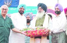 CM Parkash Singh Badal was in the city on Thursday. 