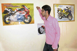 Rahuls passion for bikes