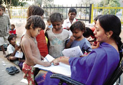 The evening school on Goniana Road in Bathinda completed its first year on Friday.