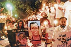 FIGHT FOR JUSTICE: Kolkatans have been holding candle-light vigil for a fair probe into Rizwanur’s death